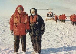 Frances and Neale on the Ross Ice Shelf in Jan.1998 
