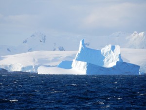 With Antarctica in the background